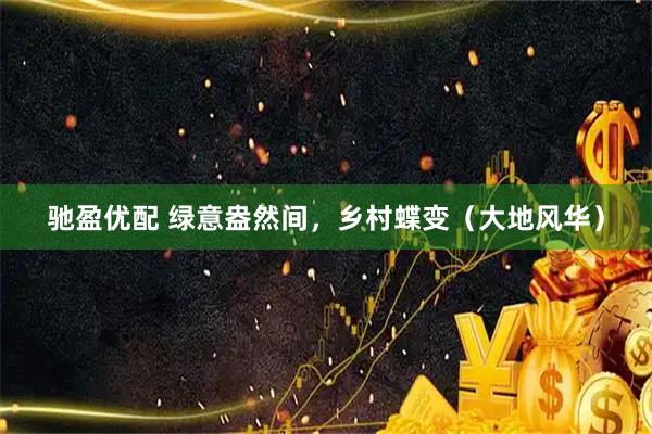 驰盈优配 绿意盎然间，乡村蝶变（大地风华）